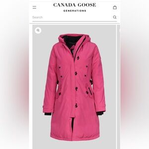 Authentic Canada Goose Down Filled Kensington Parka Summit Pink Size XS